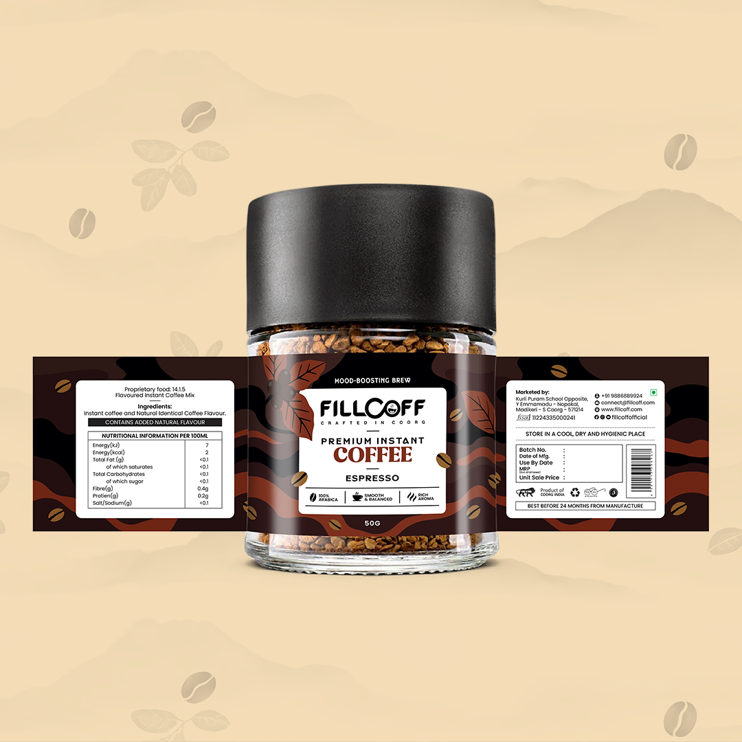 Fillcoff Premium Instant Coffee – Espresso Flavour